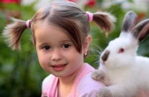 Los conejos son los compañeros ideales para los niños